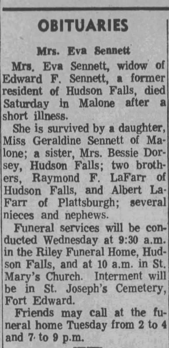 Clipping from The Glens Falls Times